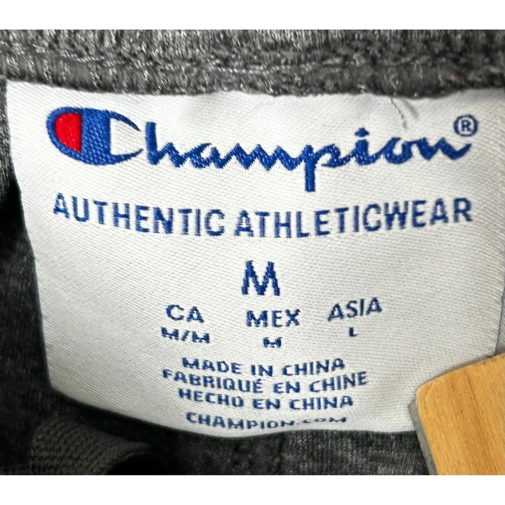 Champion Men's Gray Athletic Shorts Front Pockets‎ Drawstring Size Medium